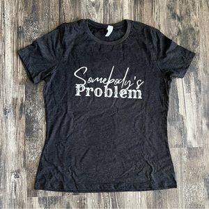 Brand new dark gray Somebody’s Problem Morgan Wallen lyrics t-shirt medium